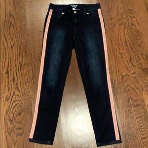 Cat & Jack dark wash jeans with beaded design